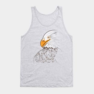 eagle line art Tank Top